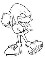 coloriage sonic violet